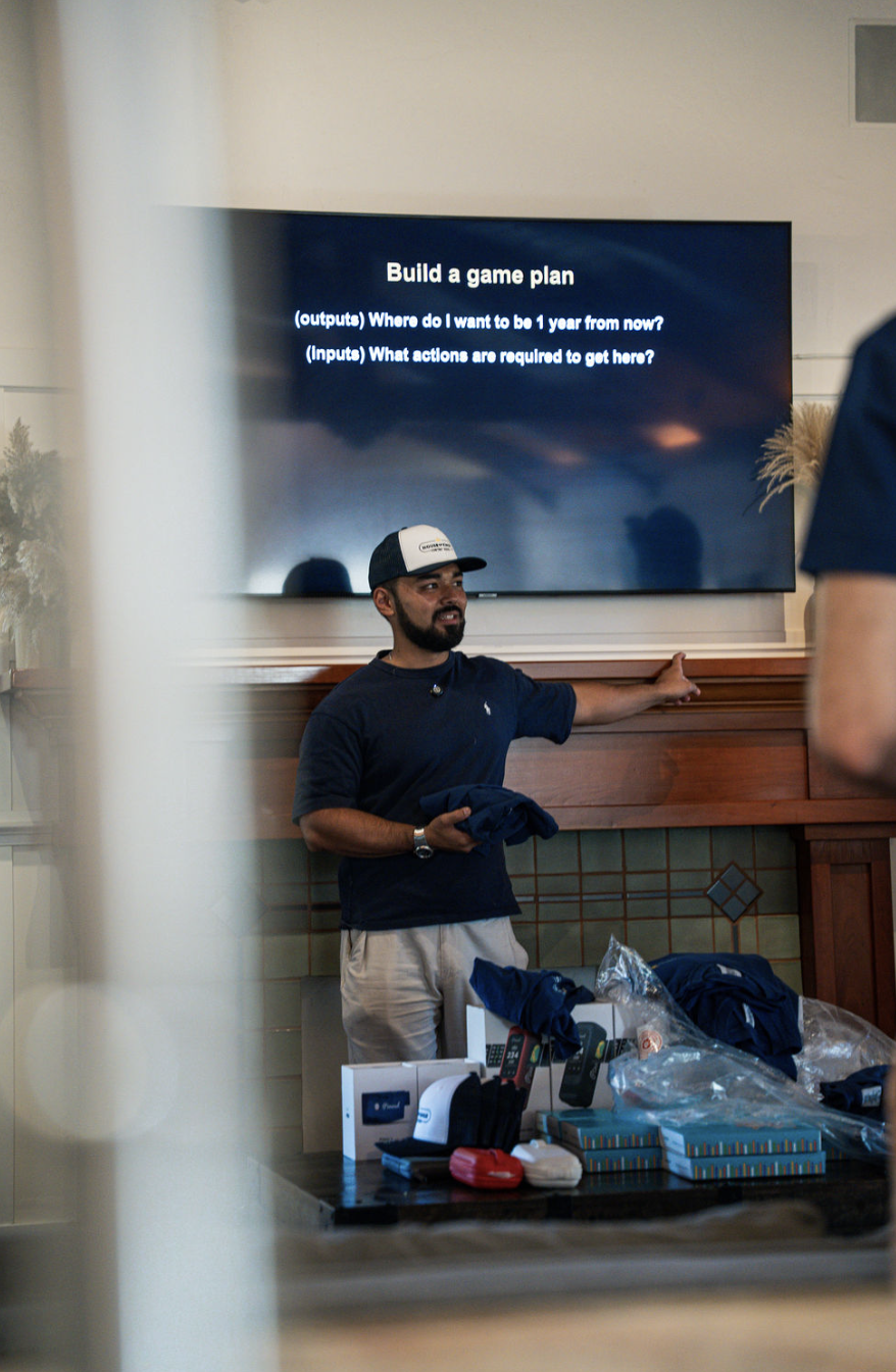 John guiding creators through a campaign briefing